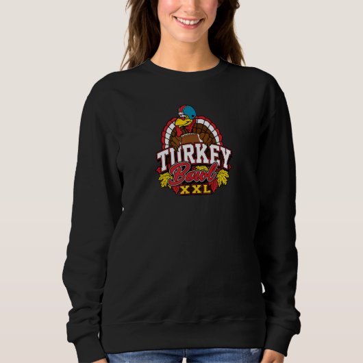 Thanksgiving Turkey Bowl Football  Trendy Team Trui (Voorkant)