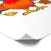 Thanksgiving Turkey Bowling Ball Poster (Hoek)