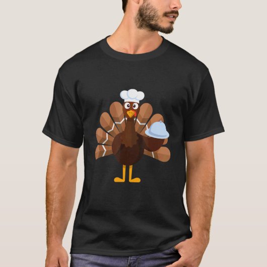 Thanksgiving   Turkey Chef T-shirt (Voorkant)