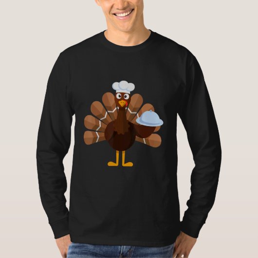 Thanksgiving   Turkey Chef T-shirt (Voorkant)