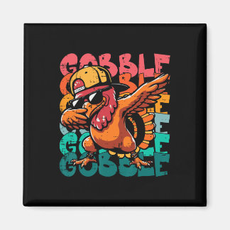 Thanksgiving Turkey Dab Gobble Funny Toddler Boys  Magneet