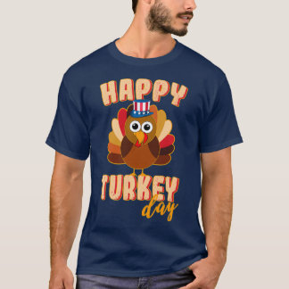 Thanksgiving Turkey Day Funny Thanksgiving Kinder  T-shirt