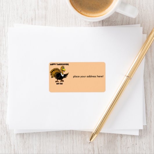 Thanksgiving turkey dinner etiket (Insitu)
