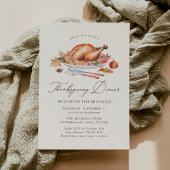 Thanksgiving Turkey Dinner Kaart