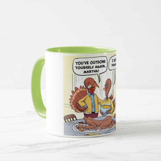 Thanksgiving Turkey Dinner Mok (Voorkant links)
