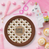 Thanksgiving Turkey Dinner Papieren Bordje (Feest)