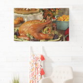 Thanksgiving turkey dinner spandoek (Insitu)