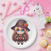 Thanksgiving Turkey Elf Papieren Bordje (Feest)
