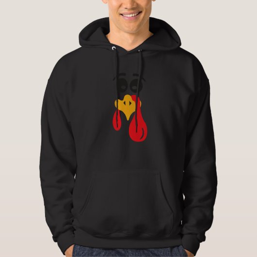 Thanksgiving Turkey Face Matching Family Costume C Hoodie (Voorkant)