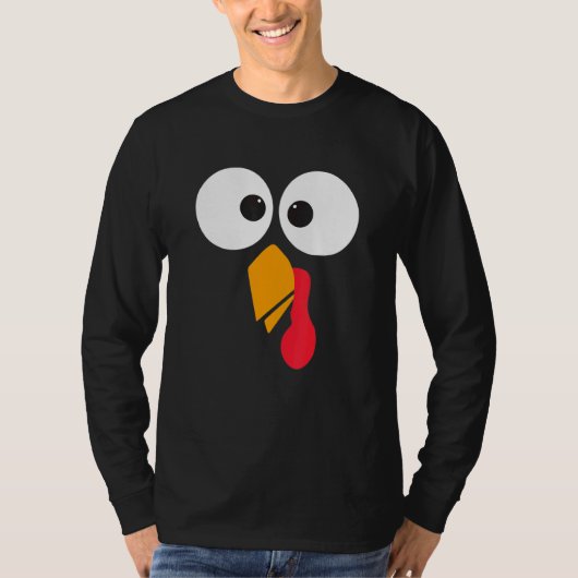 Thanksgiving Turkey Face Matching Family Costume C T-shirt (Voorkant)