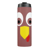 Thanksgiving Turkey Face Thermosbeker (Voorkant)