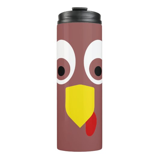 Thanksgiving Turkey Face Thermosbeker (Voorkant)