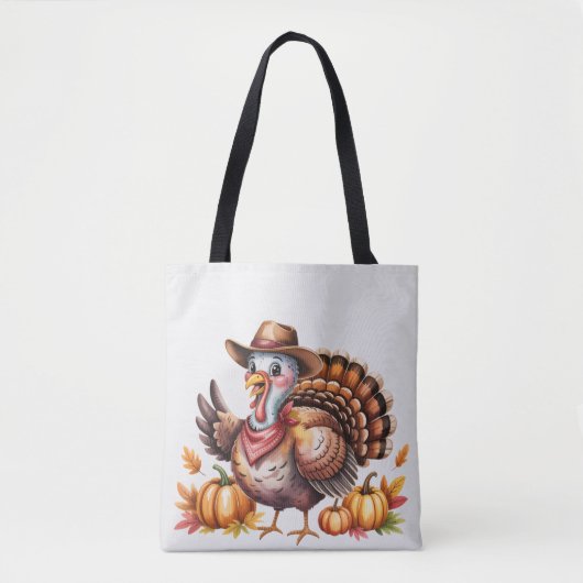 Thanksgiving turkey fall tote bag (Voorkant)