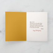 Thanksgiving Turkey Feast In Window Feestdagen Kaart (Binnen)