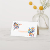 Thanksgiving Turkey Folded Place Card Plaatskaartje (Achterkant)