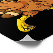 Thanksgiving Turkey Football Player Trophy Award P Poster (Hoek)
