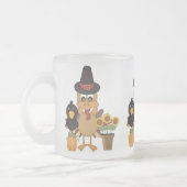 Thanksgiving Turkey Friends Matglas Koffiemok (Links)