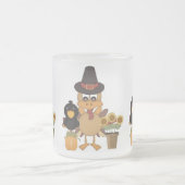 Thanksgiving Turkey Friends Matglas Koffiemok (Center)