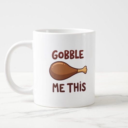 Thanksgiving Turkey Gift Funny Grote Koffiekop (Links)