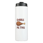 Thanksgiving Turkey Gift Funny Thermosbeker (Voorkant)