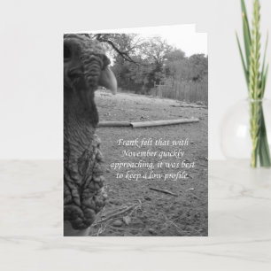 Thanksgiving Turkey Humor Feestdagen Kaart