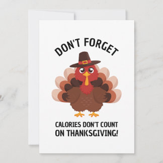Thanksgiving Turkey Humor Funny Fall Joke Feestdagenkaart