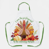 Thanksgiving Turkey in Autumn Paradise Schort (Voorkant)