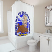 Thanksgiving turkey joe biden grappig douchegordijn (In situ)