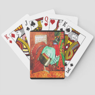 THANKSGIVING TURKEY JOKE speelkaarten