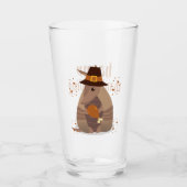 Thanksgiving Turkey Leg Armadillo Texas Glas (Voorkant)