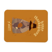 Thanksgiving Turkey Leg Armadillo Texas Magneet (Horizontaal)