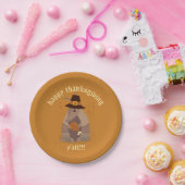 Thanksgiving Turkey Leg Armadillo Texas Papieren Bordje (Feest)