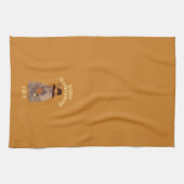 Thanksgiving Turkey Leg Armadillo Texas Theedoek (Horizontaal)