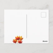 Thanksgiving Turkey Made of Vegetables Briefkaart (Achterkant)