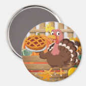 Thanksgiving Turkey Magnet (Voorkant / Achterkant)