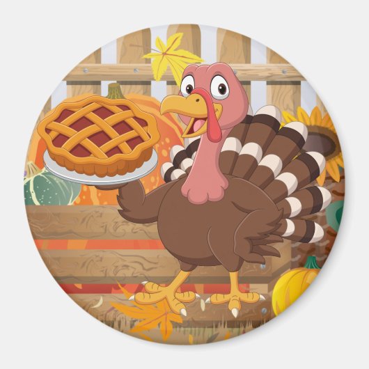 Thanksgiving Turkey Magnet (Voorkant)