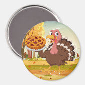 Thanksgiving Turkey Magnet (Voorkant / Achterkant)