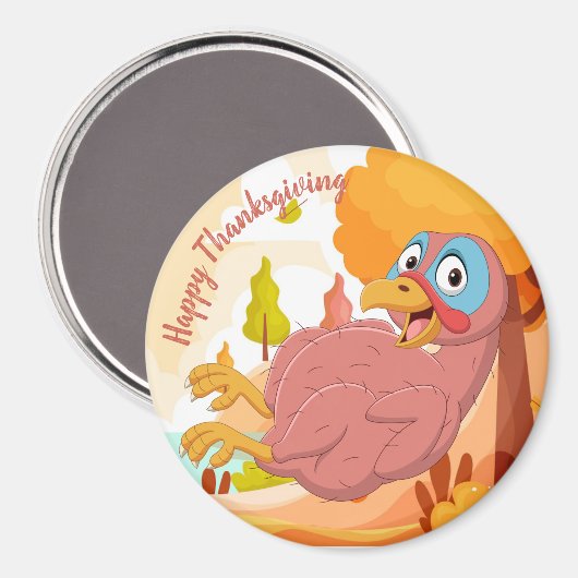 Thanksgiving Turkey Magnet (Voorkant / Achterkant)