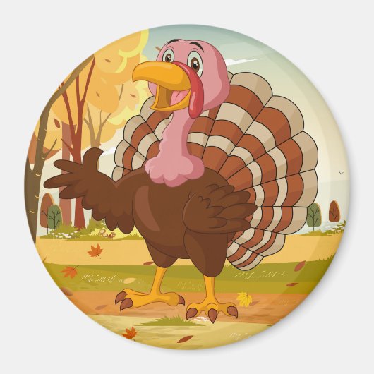 Thanksgiving Turkey Magnet (Voorkant)