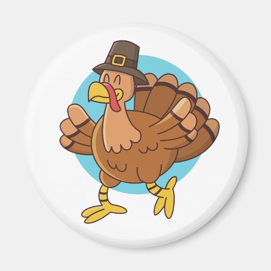 Thanksgiving Turkey magnet (Voorkant)