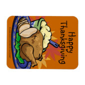 Thanksgiving Turkey Magnet Magneet (Horizontaal)