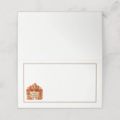 Thanksgiving Turkey Name Place Cards Plaatskaartje (Buitenkant ongevouwen)