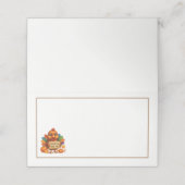 Thanksgiving Turkey Name Place Cards Plaatskaartje (Buitenkant ongevouwen)
