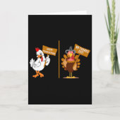 Thanksgiving Turkey No Thanks Grumpy Halloween Fun Kaart (Voorkant)