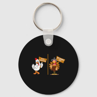 Thanksgiving Turkey No Thanks Grumpy Halloween Fun Sleutelhanger