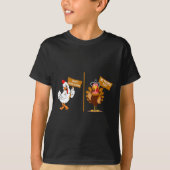 Thanksgiving Turkey No Thanks Grumpy Halloween Fun T-shirt (Voorkant)