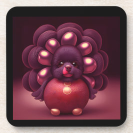 Thanksgiving Turkey-Poodle Hybrid Creature Bier Onderzetter