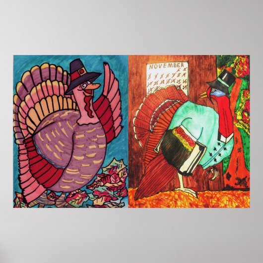 THANKSGIVING TURKEY POSTER (Voorkant)