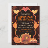 Thanksgiving Turkey Pumpkin Pie Kaart (Voorkant)