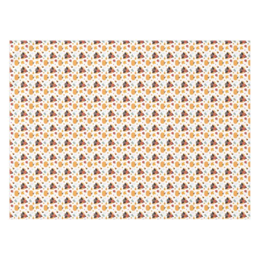 Thanksgiving Turkey Pumpkin Tafelkleed (Voorkant (Horizontaal))